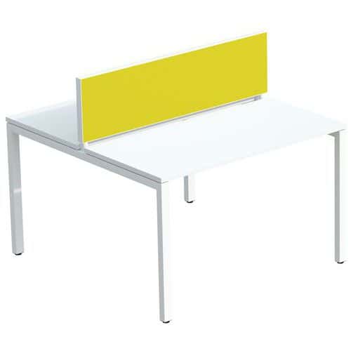 Tussenschot voor bureau Bench EasyOffice stof M1 - Meet By Paperflow