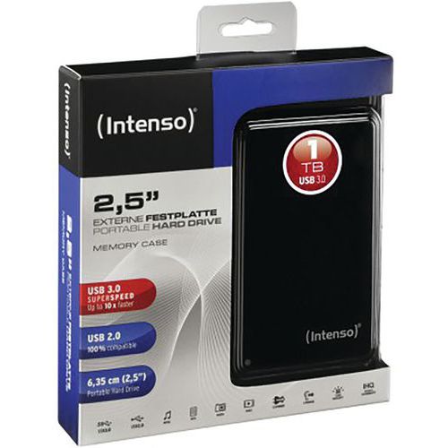 Disque Dur DD EXT. 2.5'' USB 3.0 - 1 To Noir - Intenso