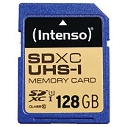 Kaart SDHC UHS-I 128 GB klasse 10 - INTENSO