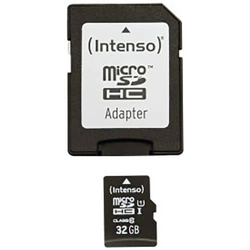 Carte MicroSDHC UHS-I Class 10 - 32Go INTENSO