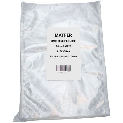 Sac sous vide de 90 microns - Lot de 100 - Matfer