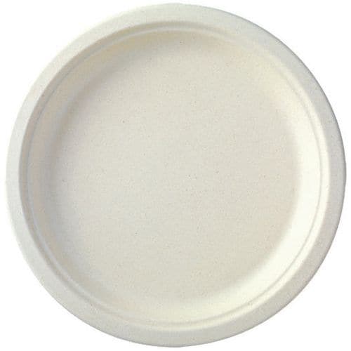 Assiette ronde en fibre - Lot de 1000 - Matfer