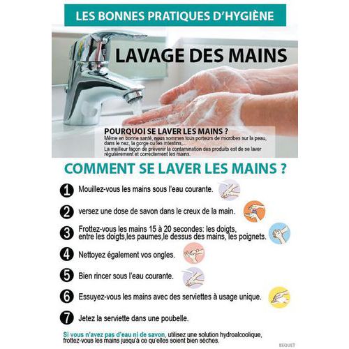 Lavage des mains poster - Matfer