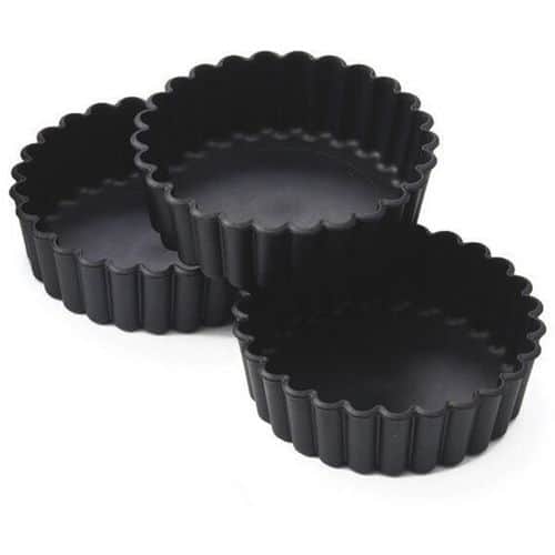 Moule à tourtière cannelée Exoglass - Lot de 12 - Matfer