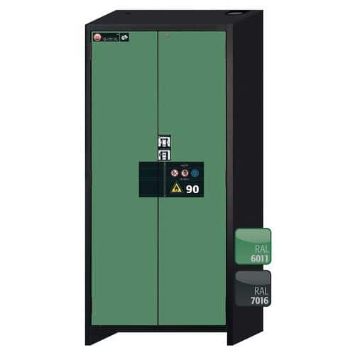 Armoire de sécurité Q-PEGASUS-90 Gris/Vert RAL 6011 - asecos