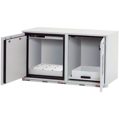 Armoire de sécurité combinée K-UB-90 Gris clair RAL 7035 - asecos