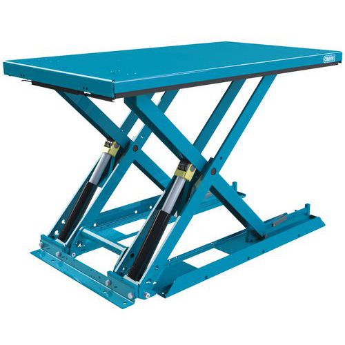 Extra platte, ergonomische en vaste handbediende heftafel MX-20 - hefvermogen 2000 kg