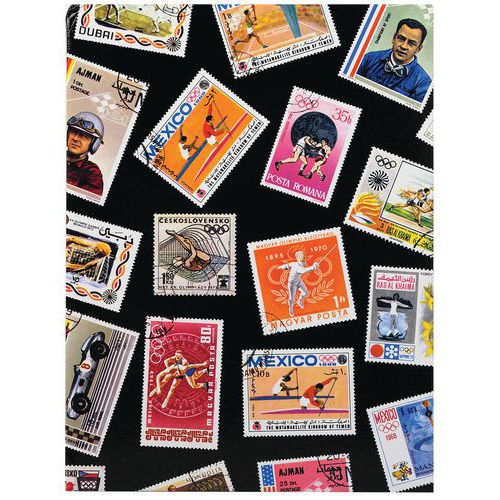 Album de timbres Sport pages noires