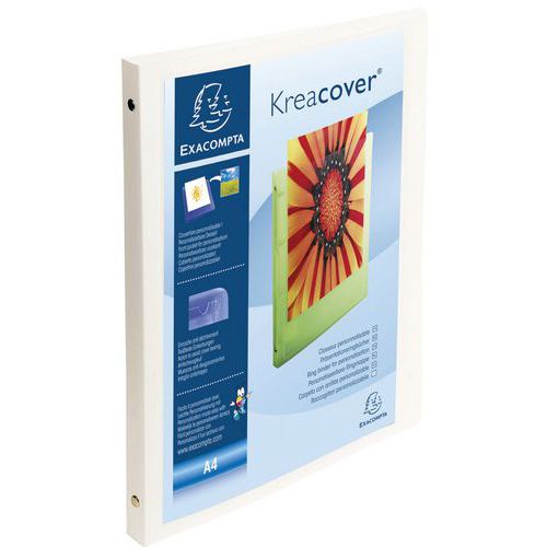 Ringmap Kreacover ondoorschijnende PP 5/10de 4 ringen van 15mm A4