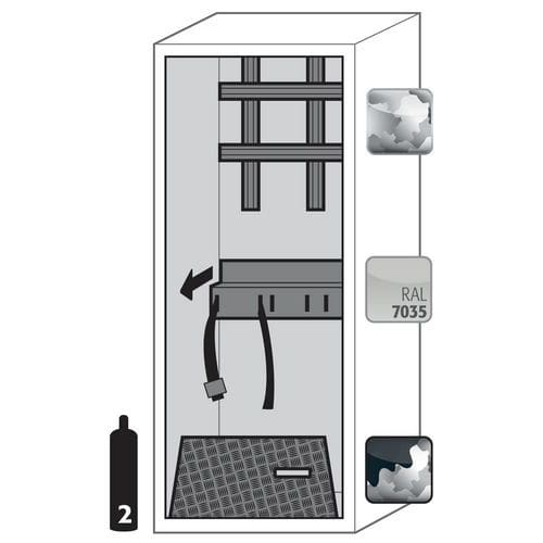 Gasflessenkast G-ULTIMATE-90 - Standaard - 598mm - Asecos