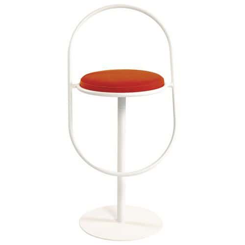 Tabouret haut Sat assise velours Meet By Paperflow