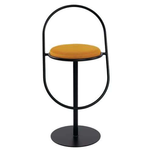 Tabouret haut Sat assise simili-cuir Meet By Paperflow