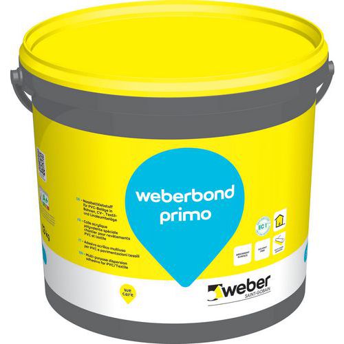 Lijm voor pvc- en textielvloeren Weberbond Primo - Weber