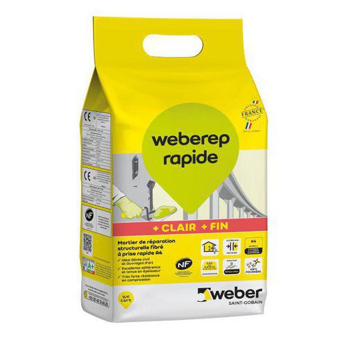 Snelhechtende reparatiemortel Weberep - Weber