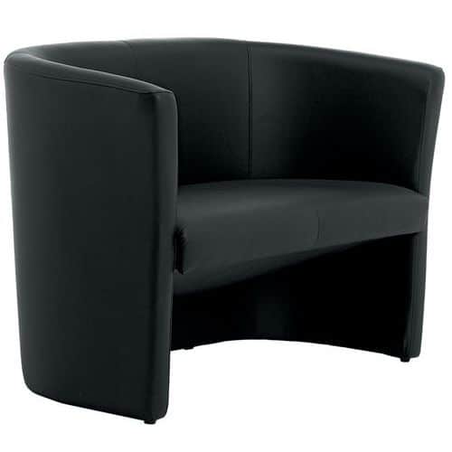 Fauteuil Pio en similicuir - Linea Fabbrica