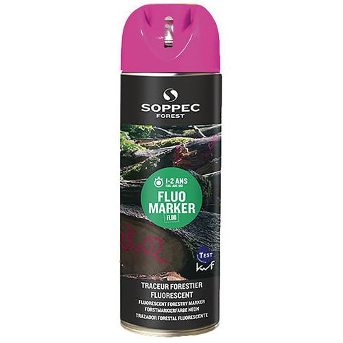 Markeerspuitbus voor bos fluorescerend - Fluo Marker® - Soppec