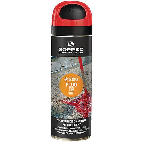 Spuitbus, fluorescerende terreinmarker - Fluo TP® - 500 ml - Soppec