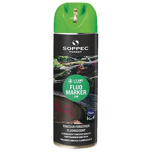 Markeerspuitbus voor bos fluorescerend - Fluo Marker® - Soppec