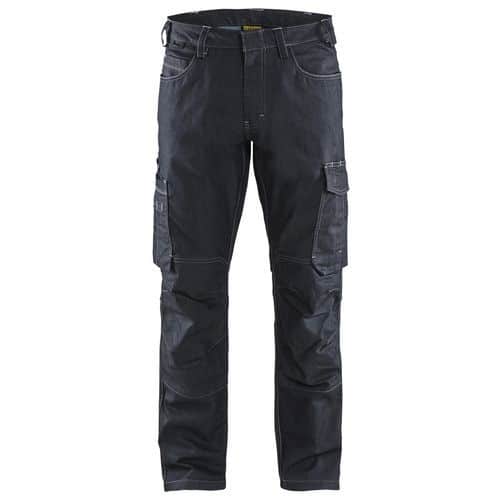 Pantalon services denim/stretch 2D marine