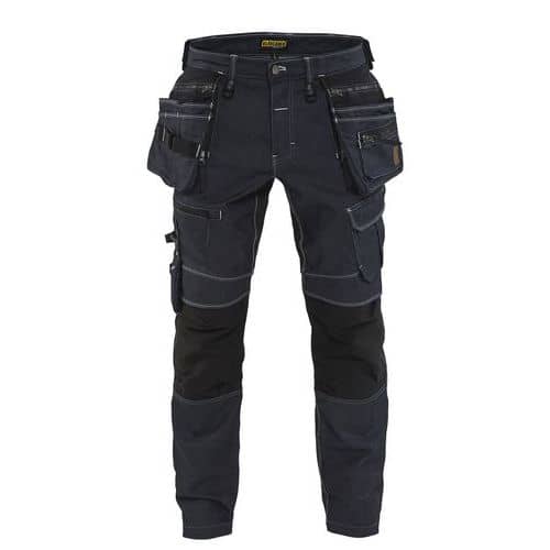 Pantalon x1900 artisan stretch 2D marine/noir