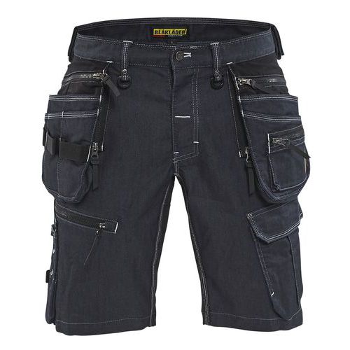 short x1900 artisan stretch 2D marine/noir - Blaklader