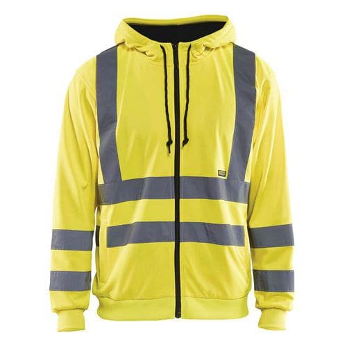 Sweatshirt Hooded High Vis 3346 - geel