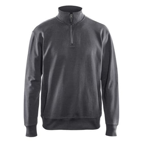 Sweat col camionneur gris foncé