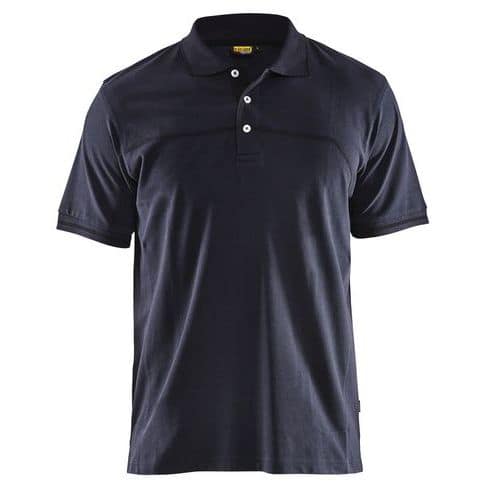 Polo bicolore marine foncé/noir