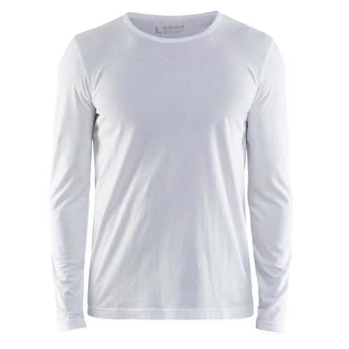 T-shirt lange mouw 3500 - wit