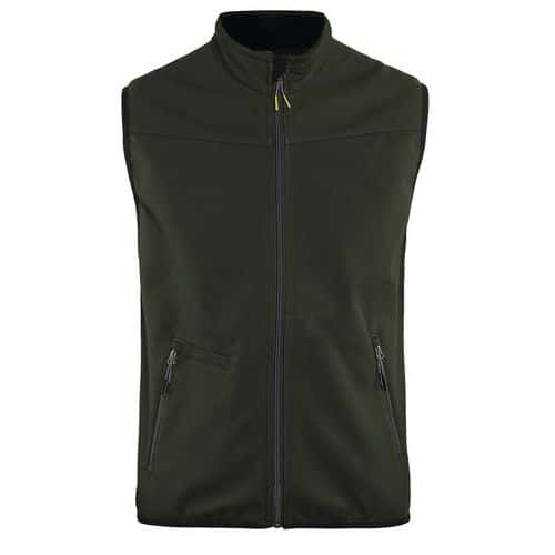 Gilet sans manche vert olive/noir