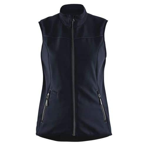 Gilet sans manche softshell femme marine foncé/noir