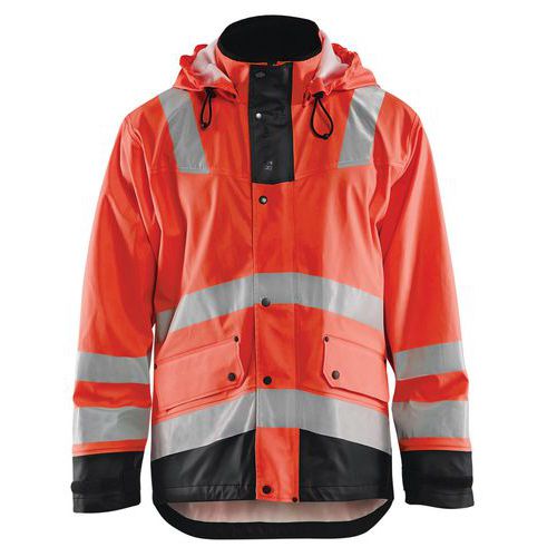 Regenjas High Vis LEVEL 2 4302 - rood/zwart