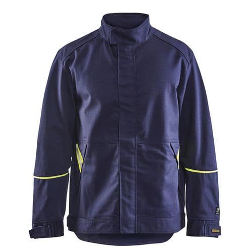 Veste de soudeur marine/jaune fluorescent