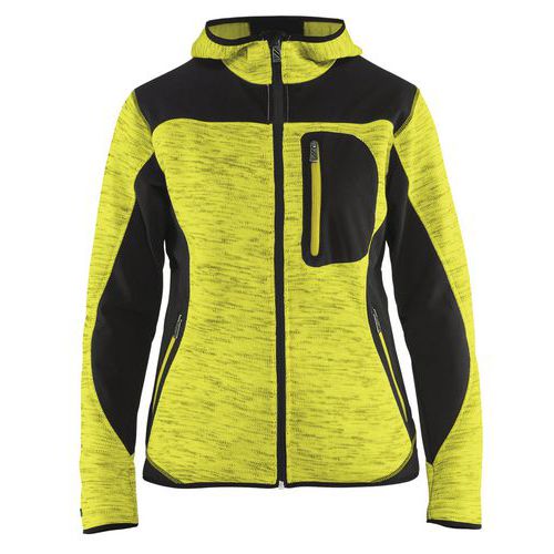 Vest Dames met Softshell High Vis 4931 - geel/zwart