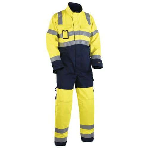 Overall High vis 6373 - geel/marineblauw