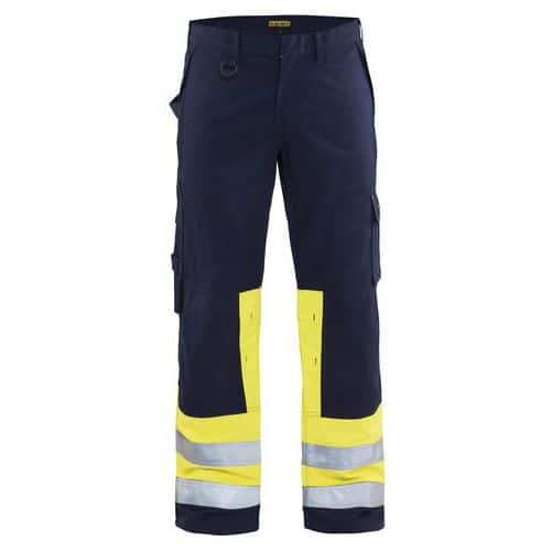 Werkbroek Multinorm 1478 Marine/High Vis Geel