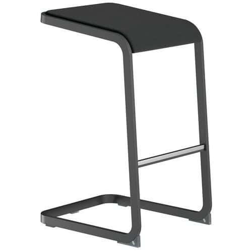 Tabouret haut avec pied anthracite C-Stool