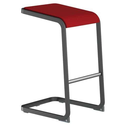 Tabouret haut avec pied anthracite C-Stool