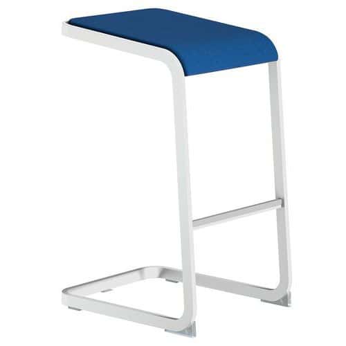 Hoge ergonomische barkruk met witte voet C-Stool