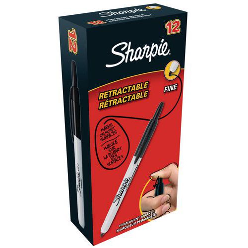 Intrekbare permanente markeerstift Sharpie - Fijne punt