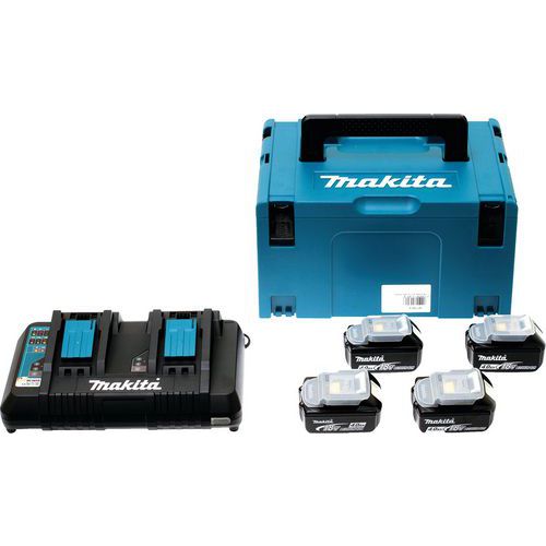 Set energie 18 V met koffer MAKPAC - Makita