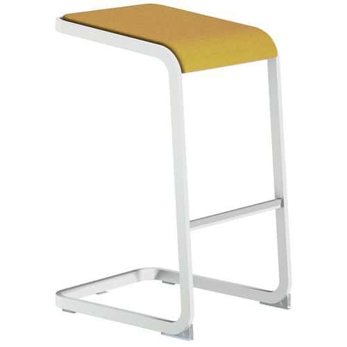 Hoge ergonomische barkruk met witte voet C-Stool