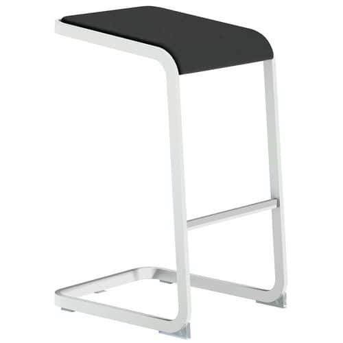 Hoge ergonomische barkruk met witte voet C-Stool