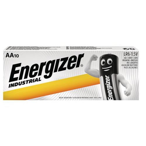 Alkalinebatterij Industrial - AA LR6 - Set van 10 - Energizer