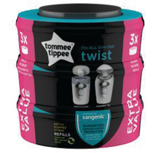 Navulcassette Universal Twist Tech luierwegwerpsysteem Tommee Tippee