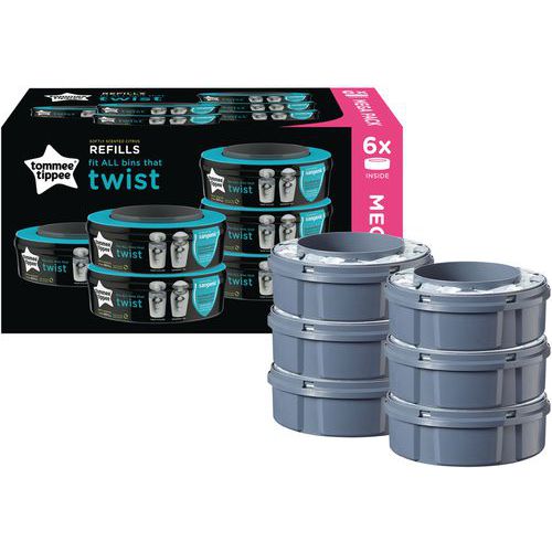 Navulcassette Universal Twist Tech luierwegwerpsysteem Tommee Tippee