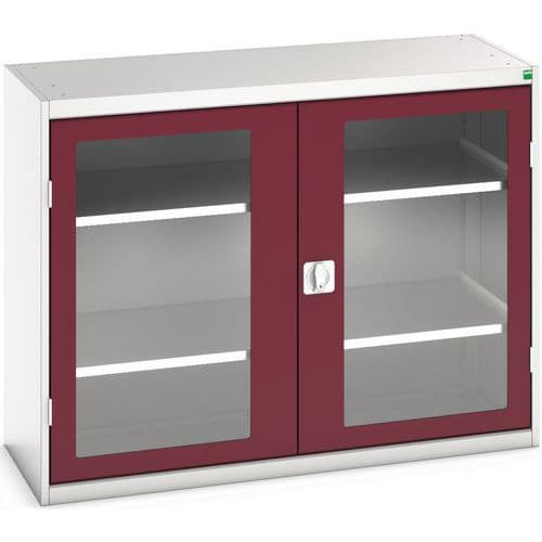 Armoire Verso Portes Transparentes Avec 2 Tablettes 1300x550x1000_Bott