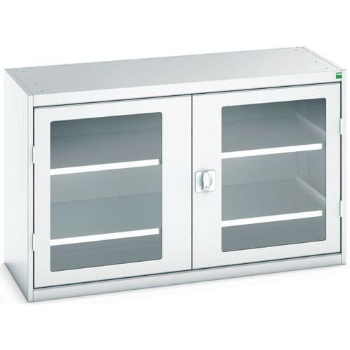 Armoire Verso Portes Transparentes Avec 2 Tablettes 1300x550x800_Bott