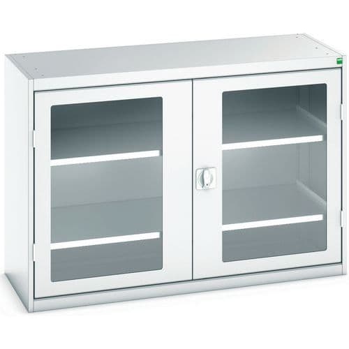 Armoire Verso Portes Transparentes Avec 2 Tablettes 1300x550x900_Bott