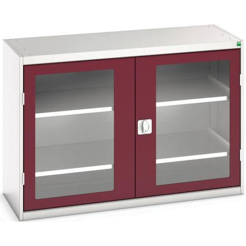 Armoire Verso Portes Transparentes Avec 2 Tablettes 1300x550x900_Bott